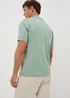 Green Smart Soft Touch Cotton Zip Polo Shirt - S Image 3