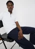 White Smart Zip Polo Shirt - S Image 1