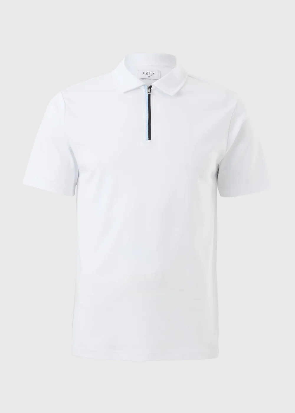 White Smart Zip Polo Shirt - S Image 4