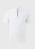 White Smart Zip Polo Shirt - S Image 4