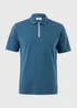 Blue Smart Zip Polo Shirt - S Image 4