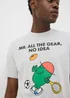Mr Men Grey No Idea T-Shirt - S Image 3