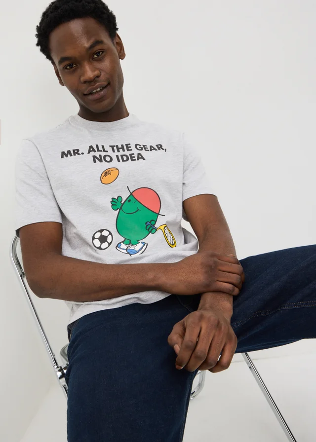 Mr Men Grey Graphic T-Shirt