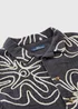 Boys Charcoal Rope Flower Shirt (7-15yrs) - 7 Yrs Image 2