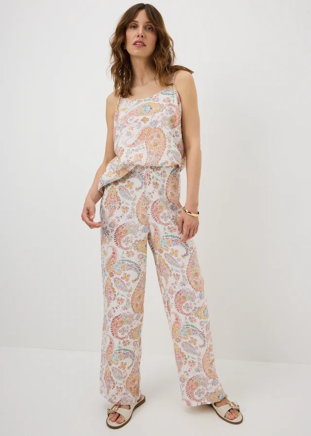 Multicolour Paisley Longlone Cami Top