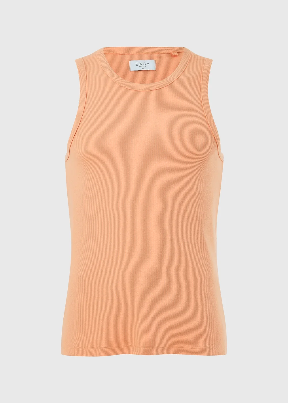 Peach Ribbed Vest Top - 3XL Image 4