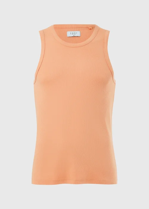 Peach Ribbed Vest Top - 3XL Image 4