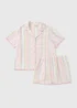 Pastel Stripe Seersucker Short Pyjama Set - 8 Image 3