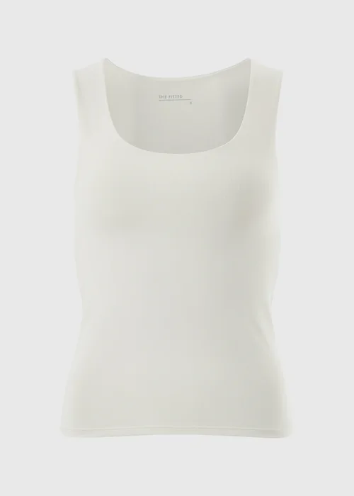 Ivory Polyamide Fitted Vest Top - 8 Image 4