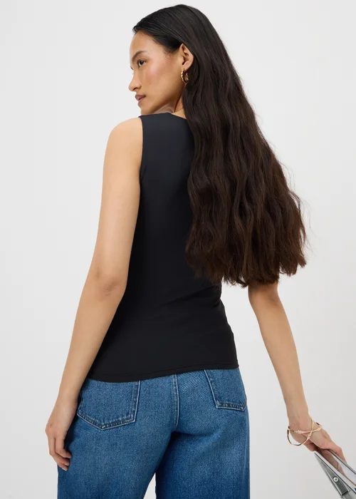Black Polyamide Fitted Vest Top - 8 Image 1