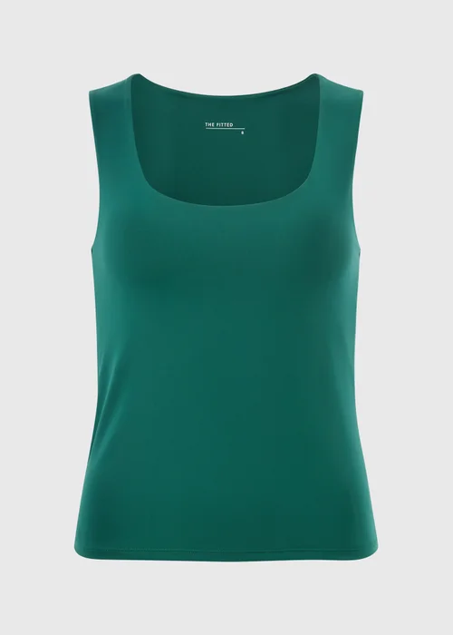 Teal Fitted Vest Top - 8 Image 4