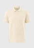 Cream Textured Polo Shirt - S Image 4