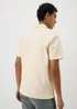 Cream Textured Polo Shirt - S Image 3