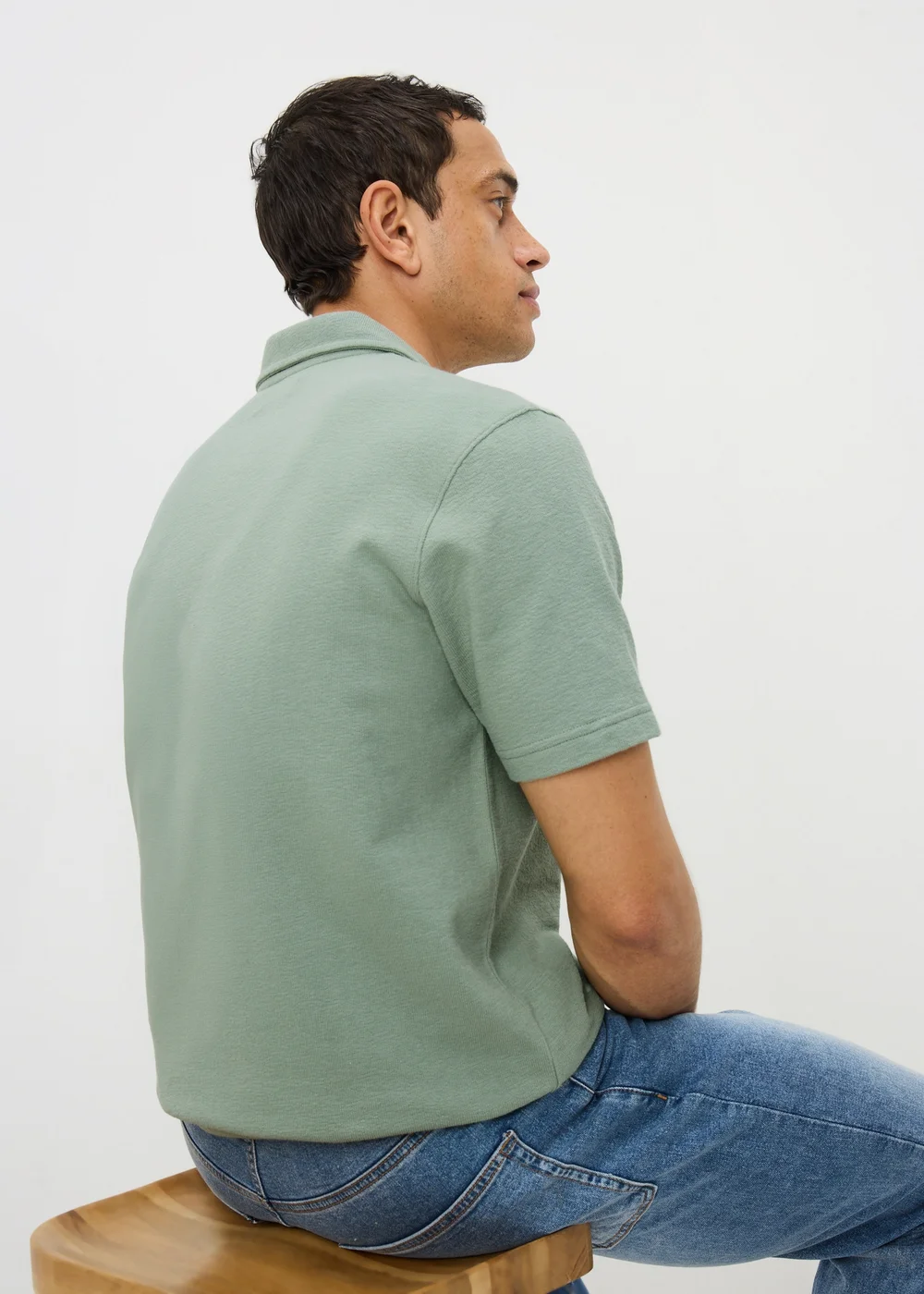 Iceberg Textured Polo Shirt - S Image 3