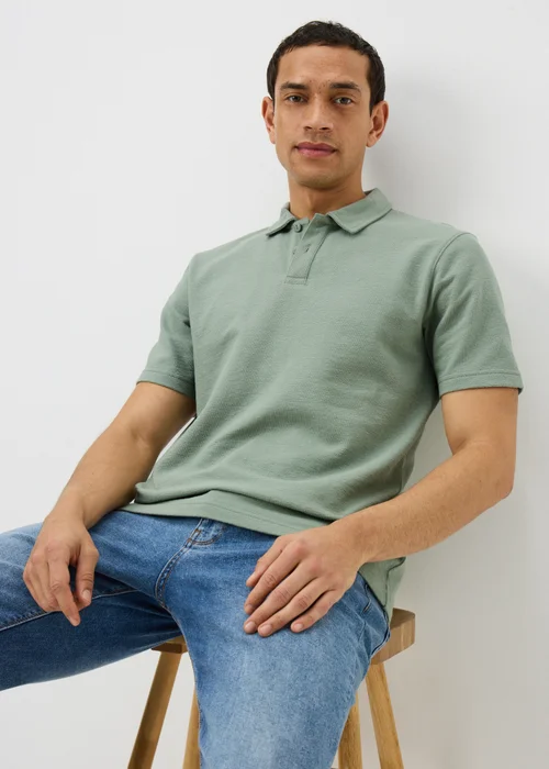 Iceberg Textured Polo Shirt - S Image 1