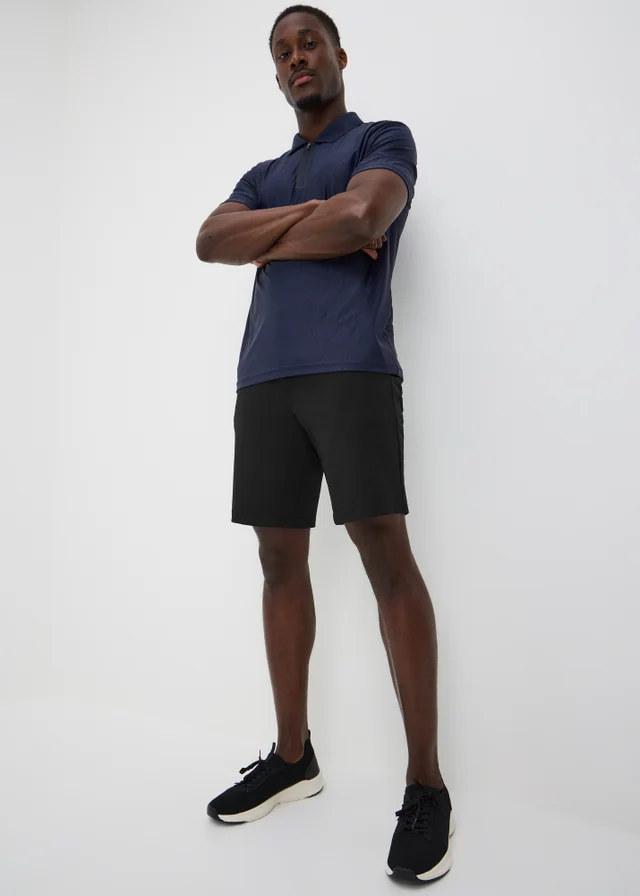 Souluxe Black Performance Sports Shorts