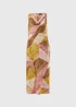 Multicolour Abstract Cowl Neck Midi Dress - 8 Image 4