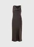 Et Vous Chocolate Brown Cowl Neck Midi Dress - 8 Image 4