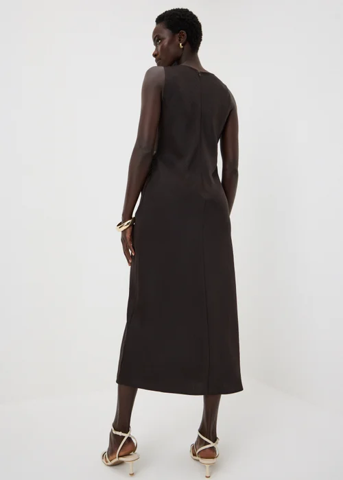 Et Vous Chocolate Brown Cowl Neck Midi Dress - 8 Image 2