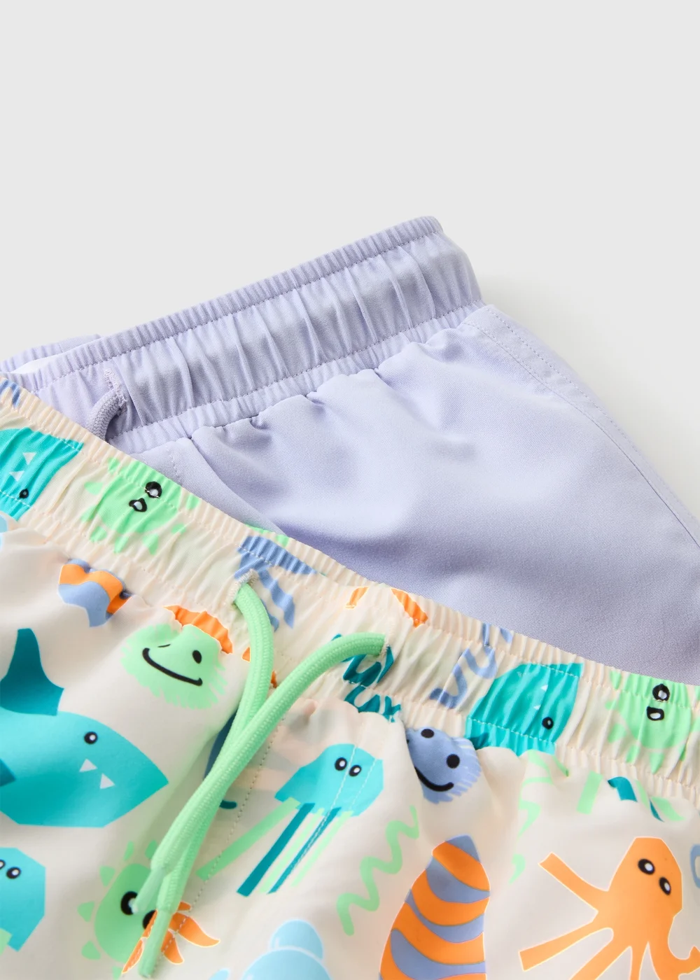 2 Pack Boys Multicolour Sea Animal Swim Shorts (1-7yrs) - 1 to 1 half years Image 2