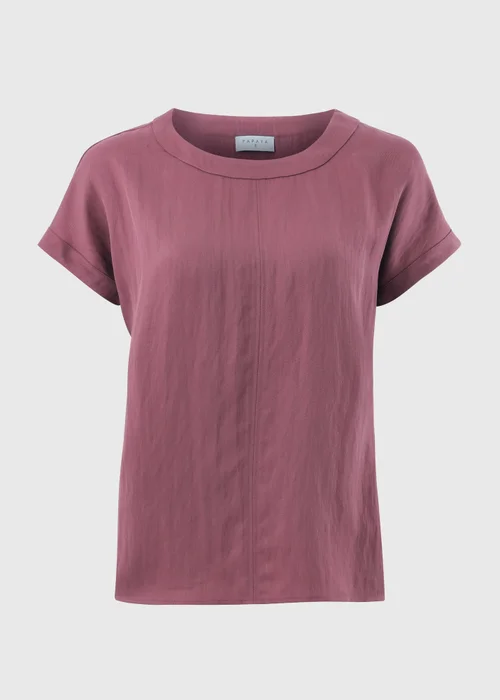 Raspberry Textured Box Top Blouse - 28 Image 4
