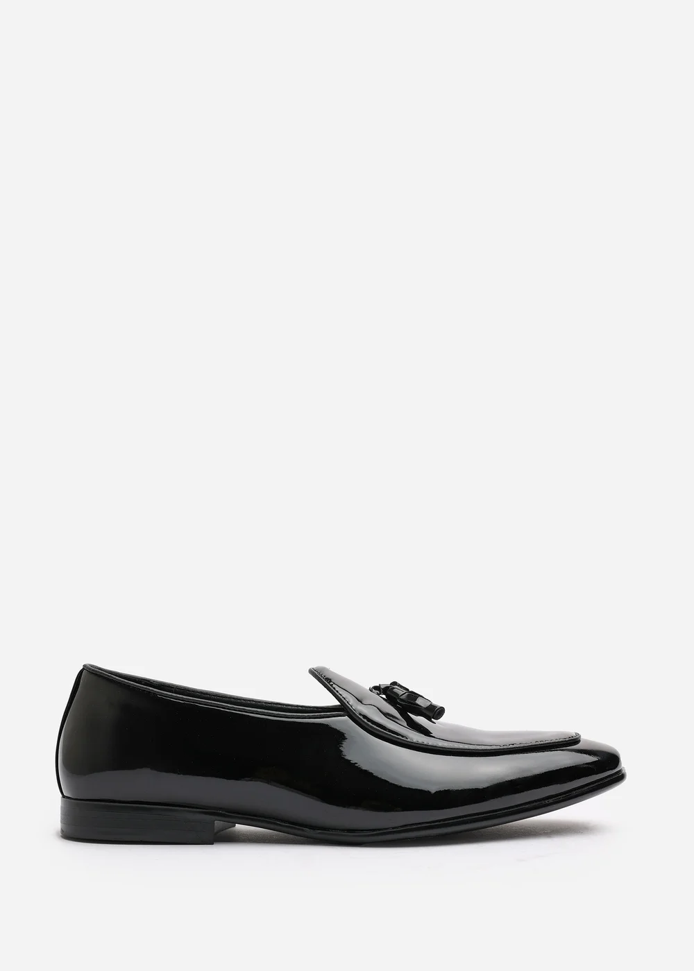 Where's That From Finley Black Patent Tassel Loafer Dress Shoes - 9 Image 1