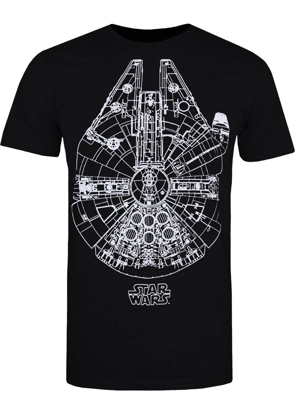 Star Wars Black Millennium Falcon T-Shirt - 2XL Image 3