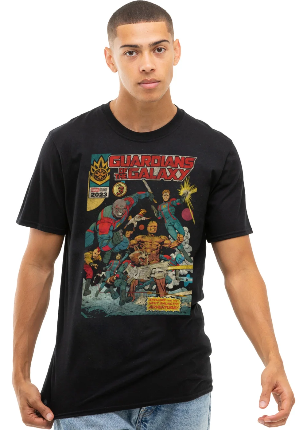 Disney Guardians Of The Galaxy Black T-Shirt - XL Image 1