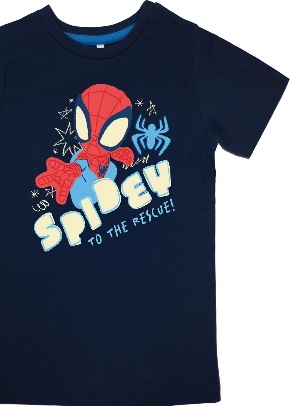 Ada & Ted Marvel Spidey To The Rescue Boys Navy Graphic Pyjamas (3-8 Years) - 5-6 Yrs Image 2