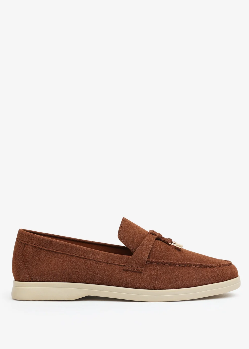 Where's That From Pegasus Brown Slip-On Loafers With Accessory Trim - 7 Image 2