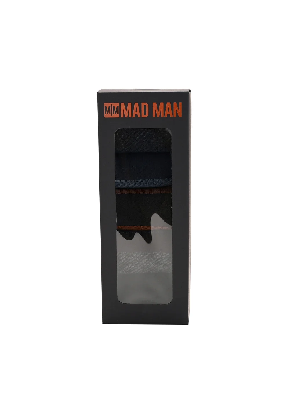 Mad Man Multi-Coloured Striped Socks Boxed - One Size Image 4