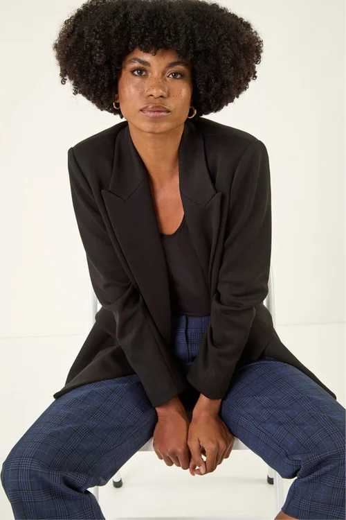 Roman Midnight Blue Check Culottes - 16 Image 2