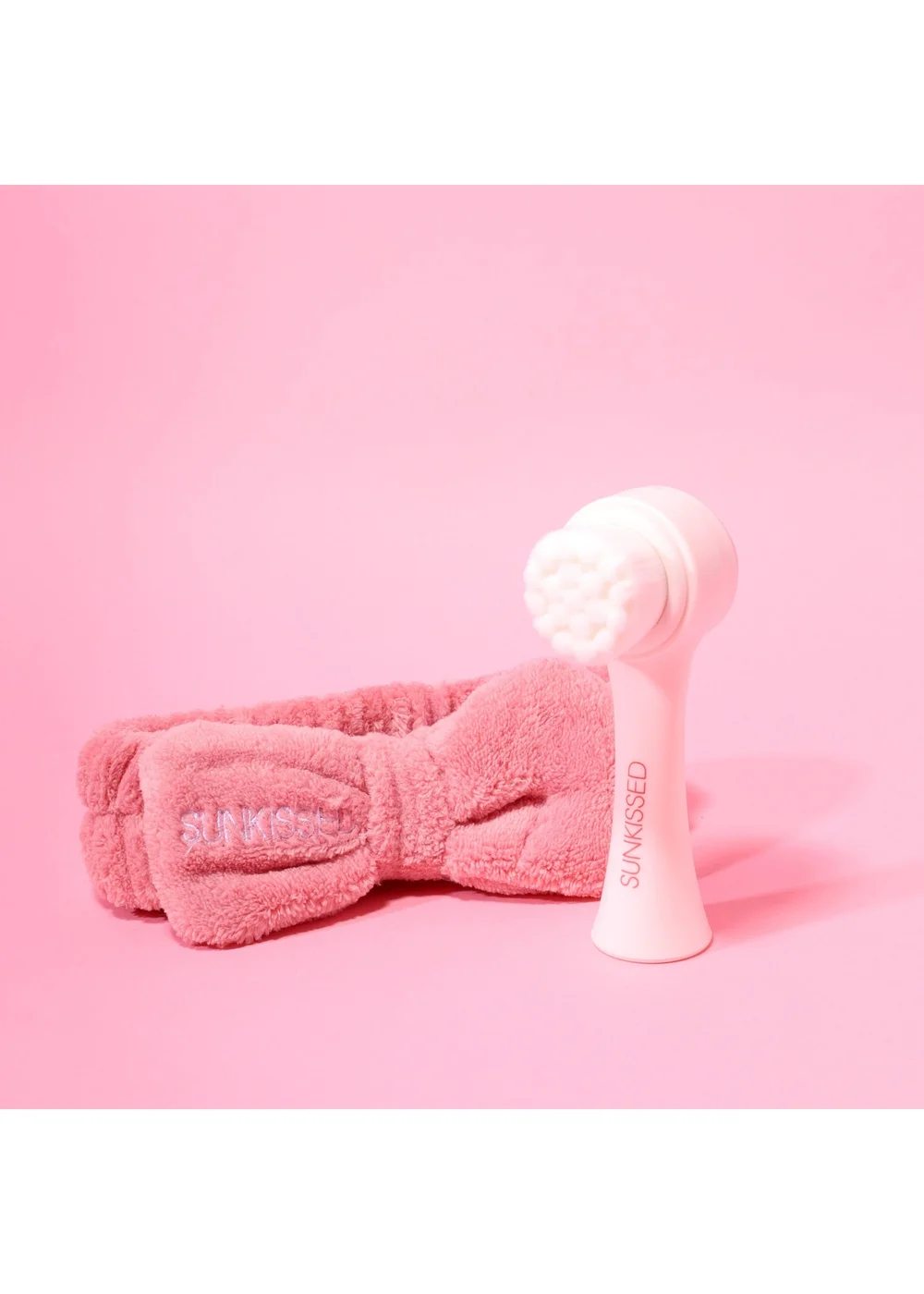 Sunkissed Brush & Headband Set Fluffy Headband Facial Cleaning Brush - One Size Image 2