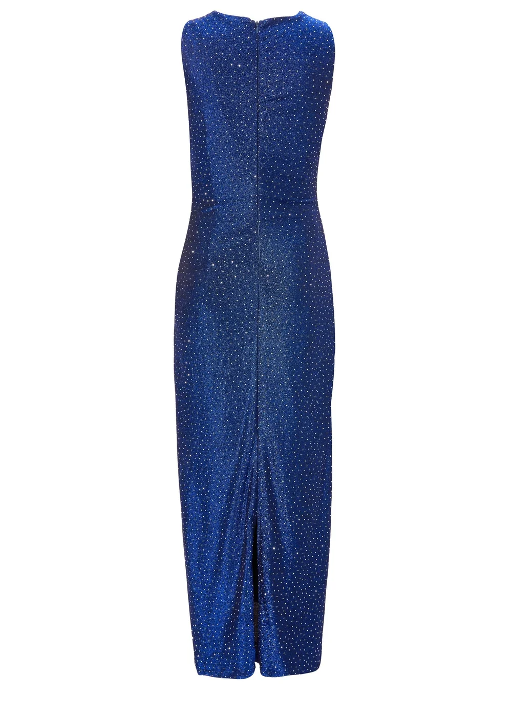 Quiz Blue Glitter Midaxi Dress - 22 | Matalan Quiz Blue Glitter Midaxi Dress - 22 | Matalan