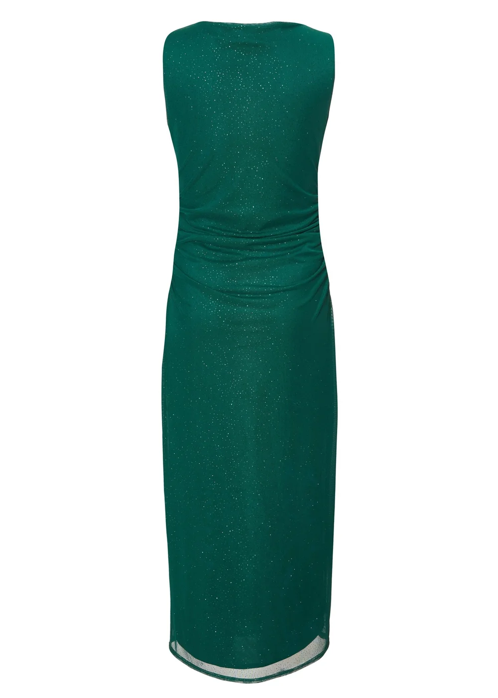 Quiz Green Petite Mesh Midaxi Dress - 6 Quiz Green Petite Mesh Midaxi Dress - 6