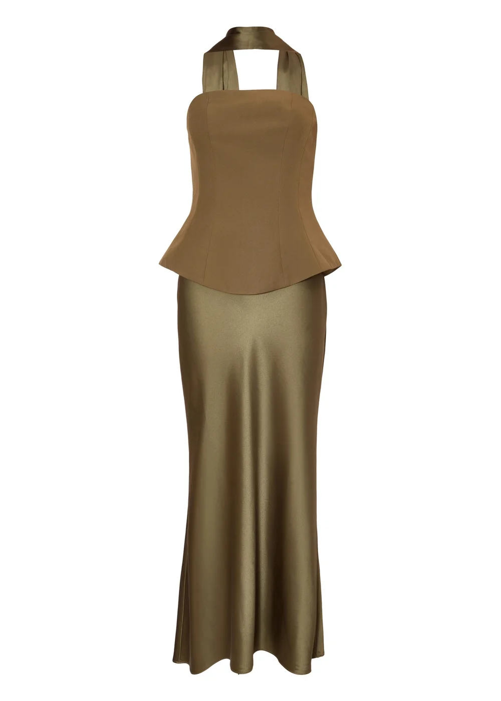 Quiz Green Strapless Satin Skirt Midaxi Dress - 14 Quiz Green Strapless Satin Skirt Midaxi Dress - 14