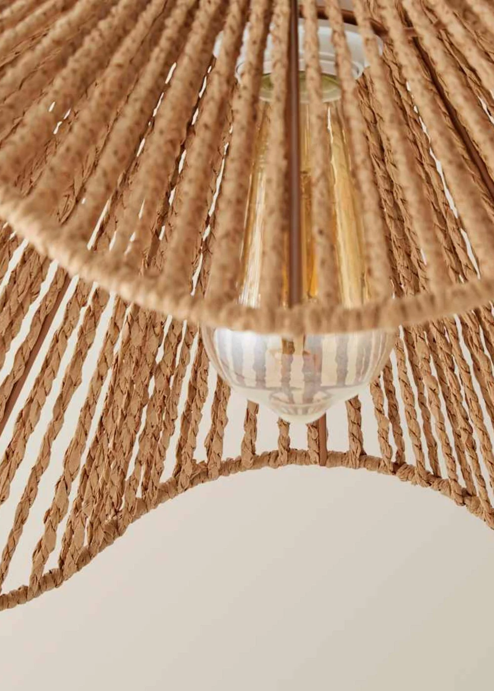 ValueLights Farai Natural Wave Easy Fit Ceiling Light Shade - One Size Image 5