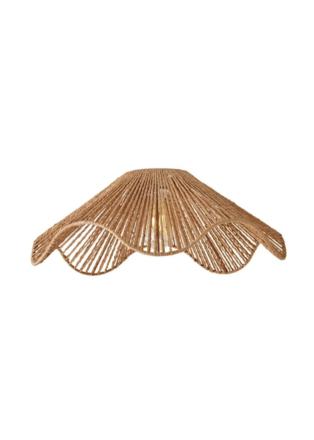 ValueLights Farai Natural Wave Easy Fit Ceiling Light Shade - One Size Image 4