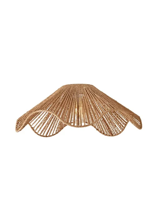 ValueLights Farai Natural Wave Easy Fit Ceiling Light Shade - One Size Image 4