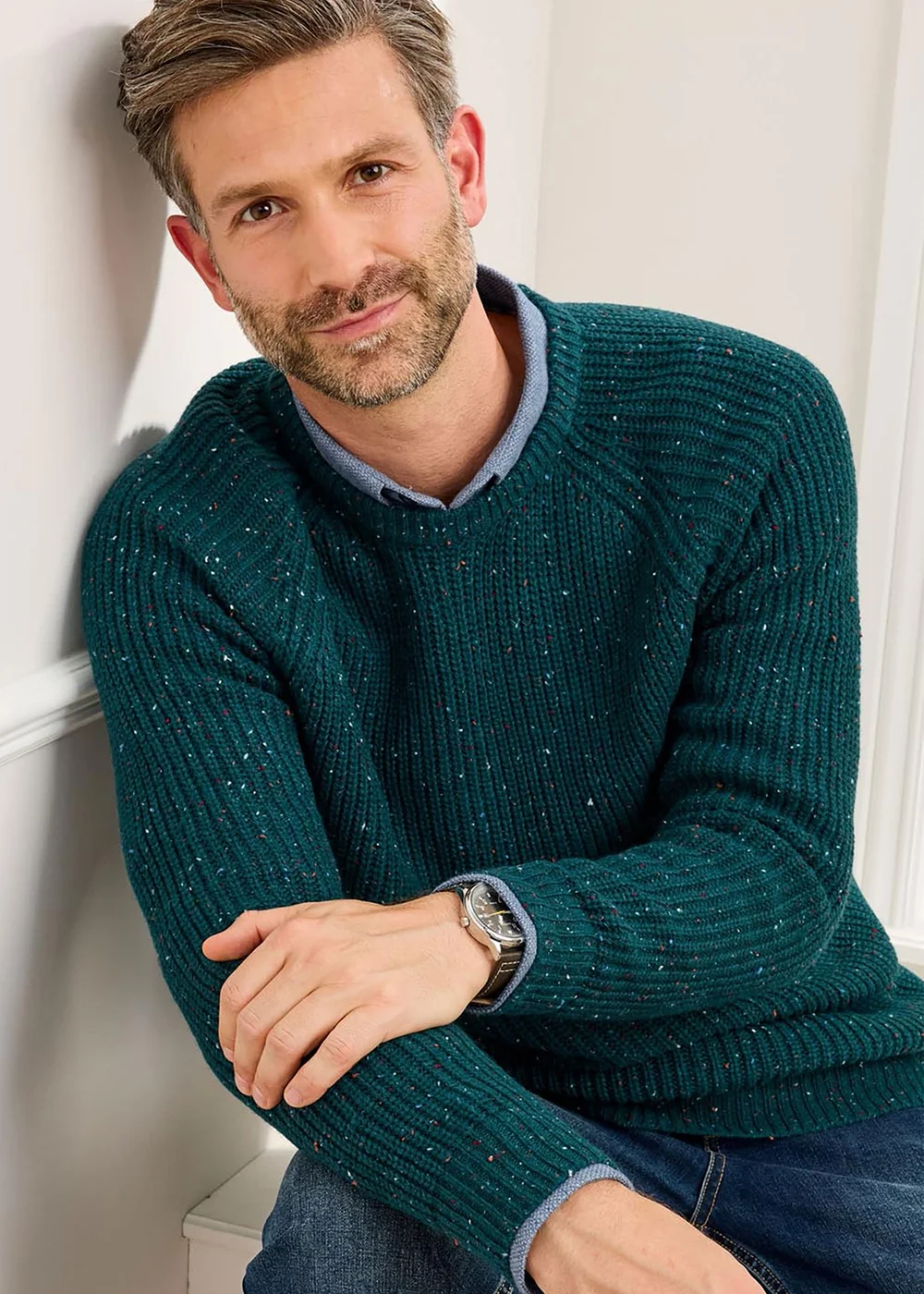 Cotton Traders Jade Supersoft Crew Neck Jumper - 4XL Image 3