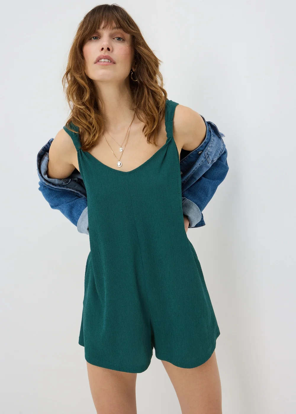 Teal Romper Playsuit - 2XL Image 1