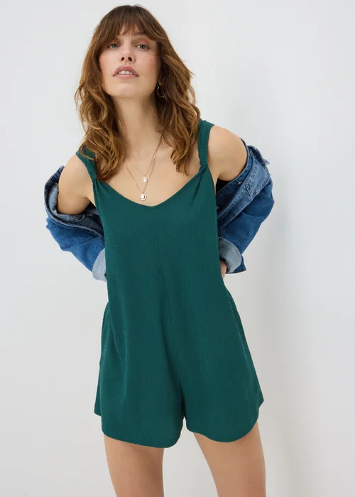 Teal Romper Playsuit - 2XL Image 1
