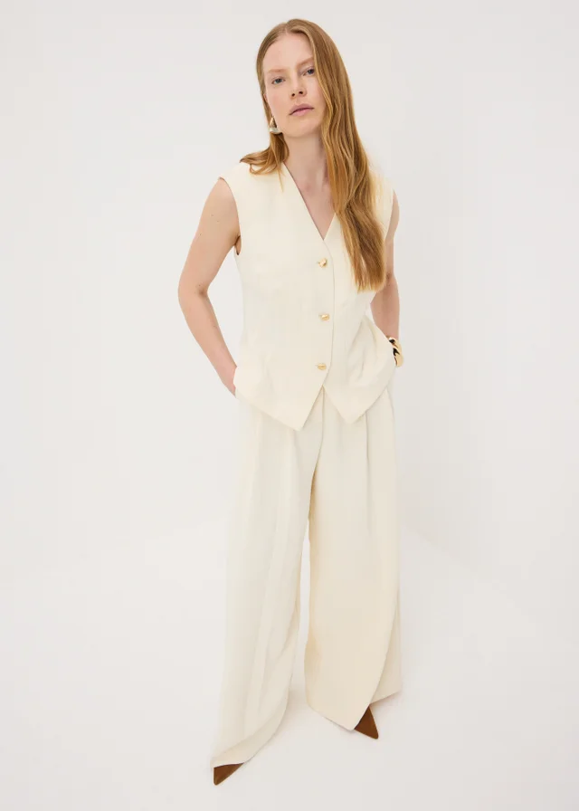 Et Vous Cream Co Ord Waistcoat