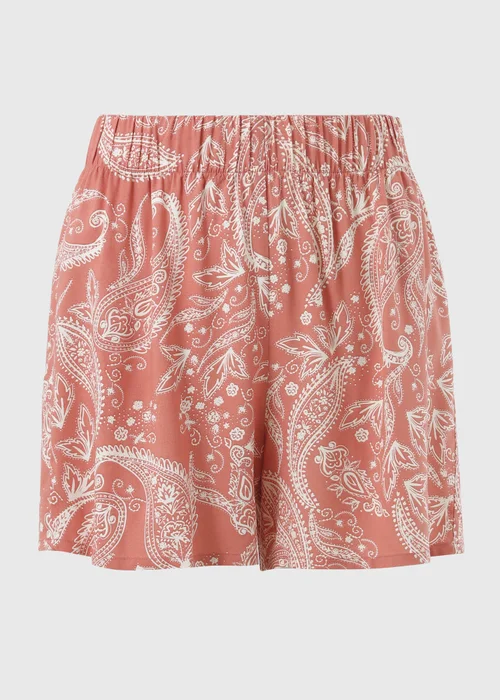 Pink Paisley Shorts - 8 Image 2