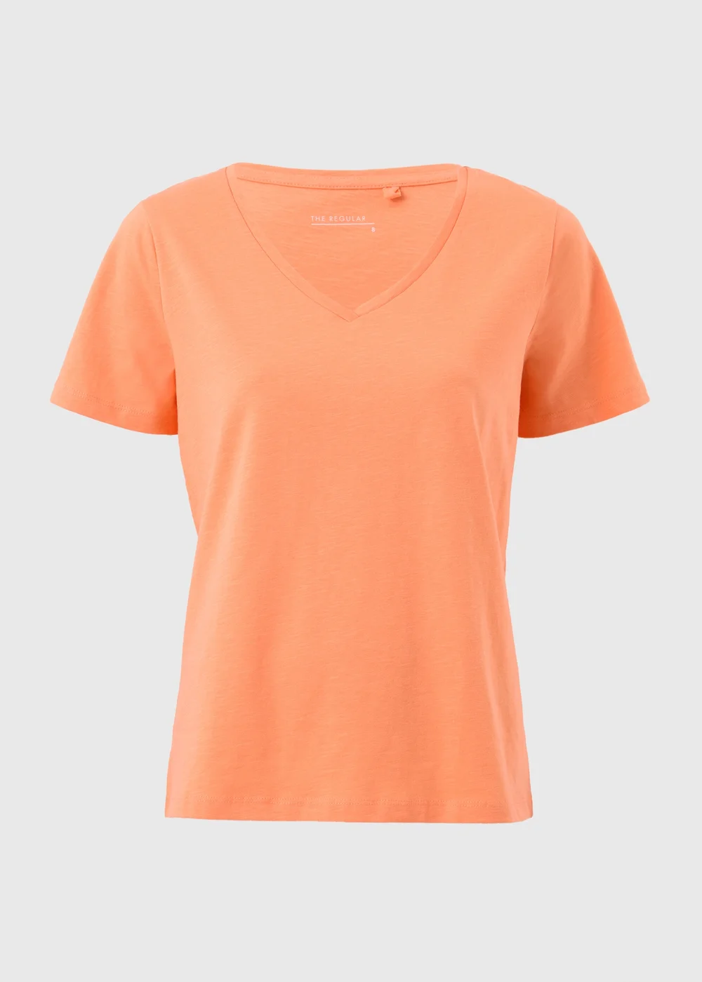 Orange V-Neck T-Shirt - Size 8 Image 1