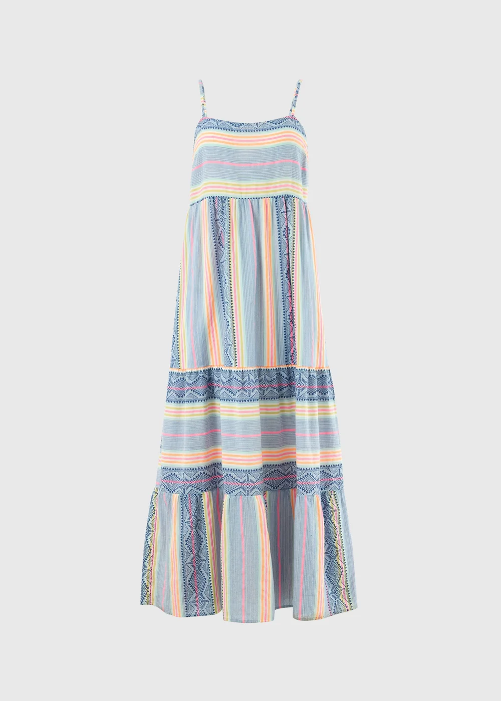 Blue Jacquard Cami Maxi Dress - 20 Image 4