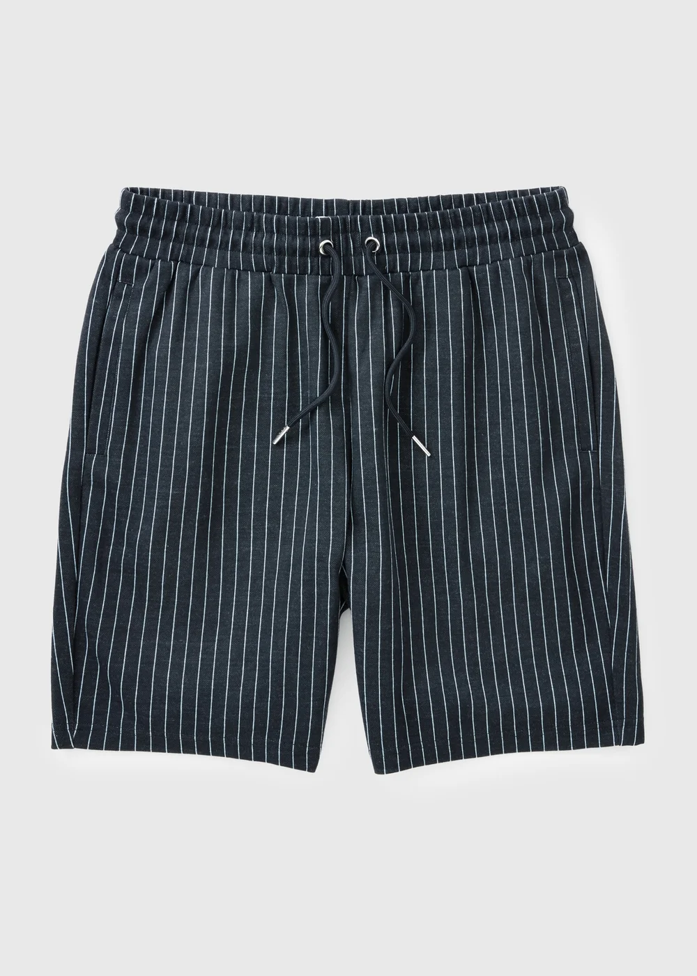 Navy Pinstripe Co Ord Shorts - S Image 4