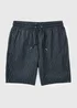 Navy Pinstripe Co Ord Shorts - S Image 4