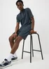 Navy Pinstripe Co Ord Shorts - S Image 1