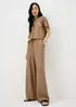 Caramel Crinkle Textured Co Ord Shirt - 8 Image 2